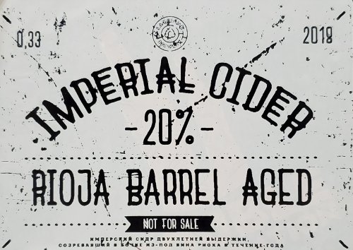 Imperial Cider Rioja Barrel Aged (20%)