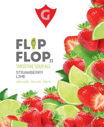 FLIP FLOP 33 | strawberry • lime