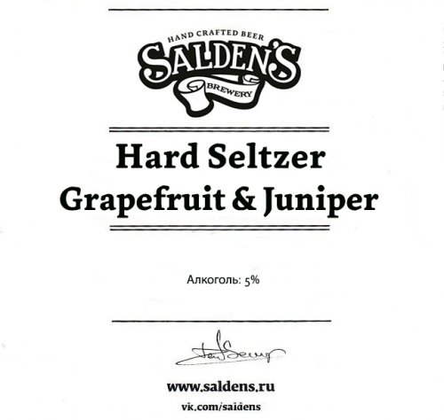 Hard Seltzer Grapefruit & Juniper