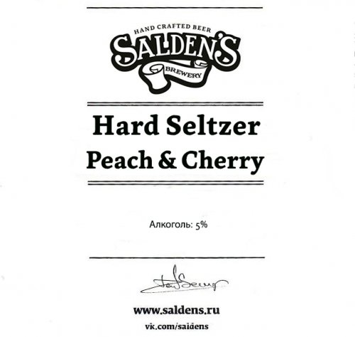 Hard Seltzer Peach & Cherry