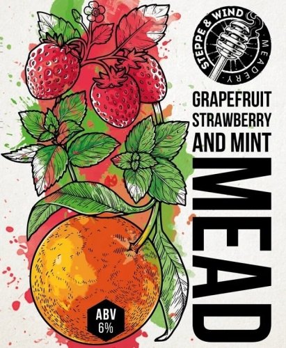 Grapefruit, Strawberry & Mint Mead