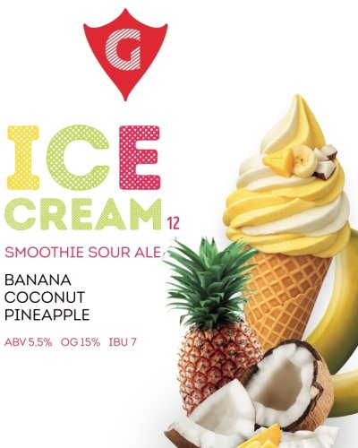 ICE CREAM 12 | banana • coconut • pineapple