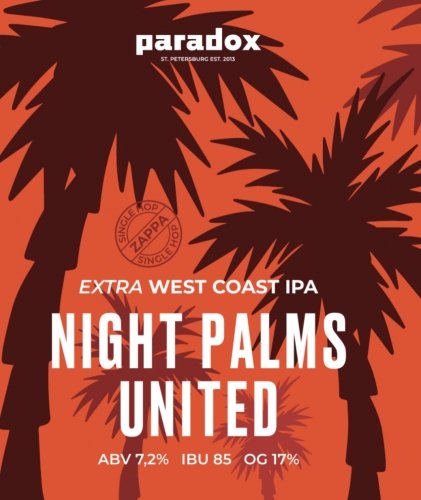 Night Palms United. Single Hop Zappa