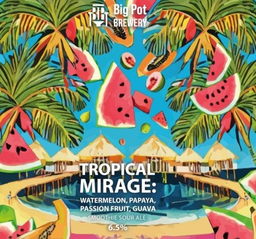 Tropical Mirage: Watermelon, Papaya, Passion Fruit, Guava