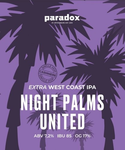 Night Palms United. Single Hop Cashmere