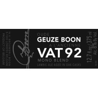 Oude Geuze Boon à L'Ancienne - VAT 92 Mono Blend (2016)