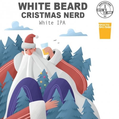 White Beard Christmas Nerd