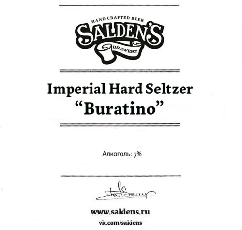 Imperial Hard Seltzer Buratino