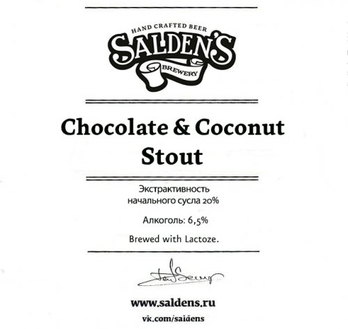 Chocolate & Coconut Stout