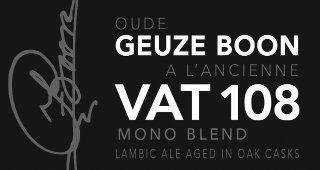 Oude Geuze Boon à l'Ancienne - VAT 108 Mono Blend