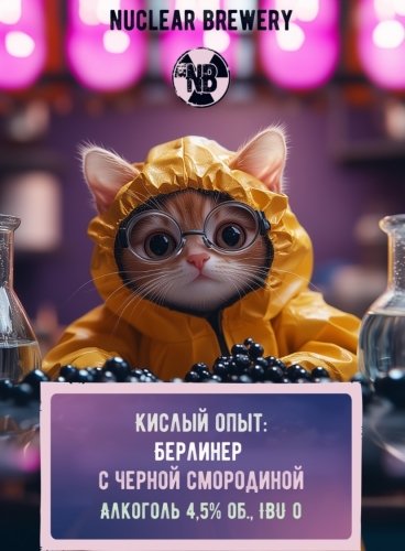 Кислый опыт: берлинер с черной смородиной