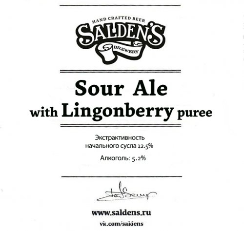 Sour Ale With Lingonberry Puree