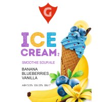 ICE CREAM 2 | banana • blueberries • vanilla