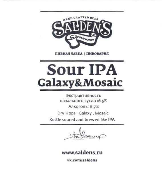 Sour IPA Galaxy & Mosaic