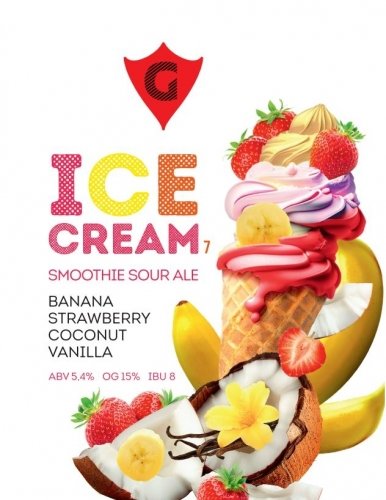 ICE CREAM 7 | banana • strawberry • coconut