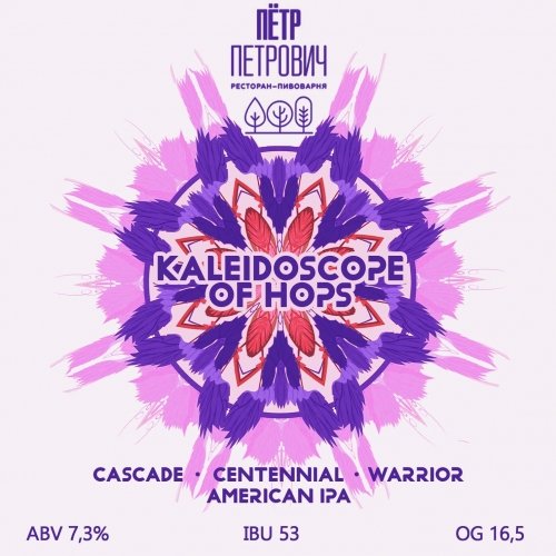 Kaleidoscope of Hops: Cascade, Centennial & Warrior
