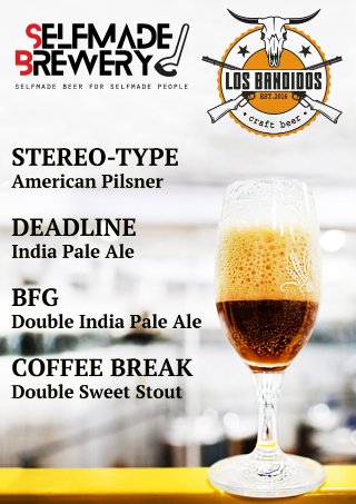 Selfmade beer for Selfmade people
