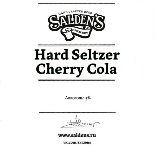 Hard Seltzer Cherry Cola