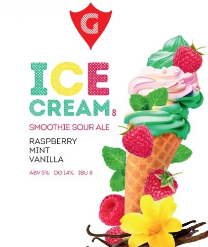ICE CREAM 8 | raspberry • mint • vanilla