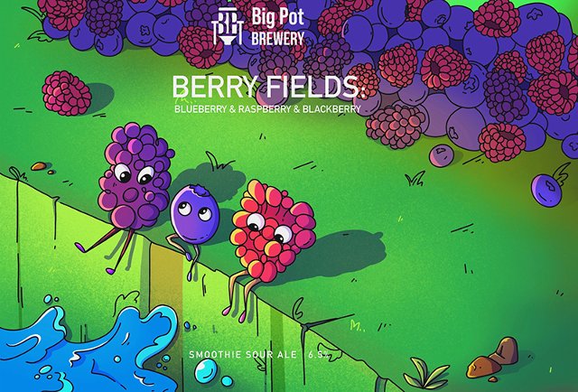 Berry Fields: Blackberry & Raspberry & Blueberry
