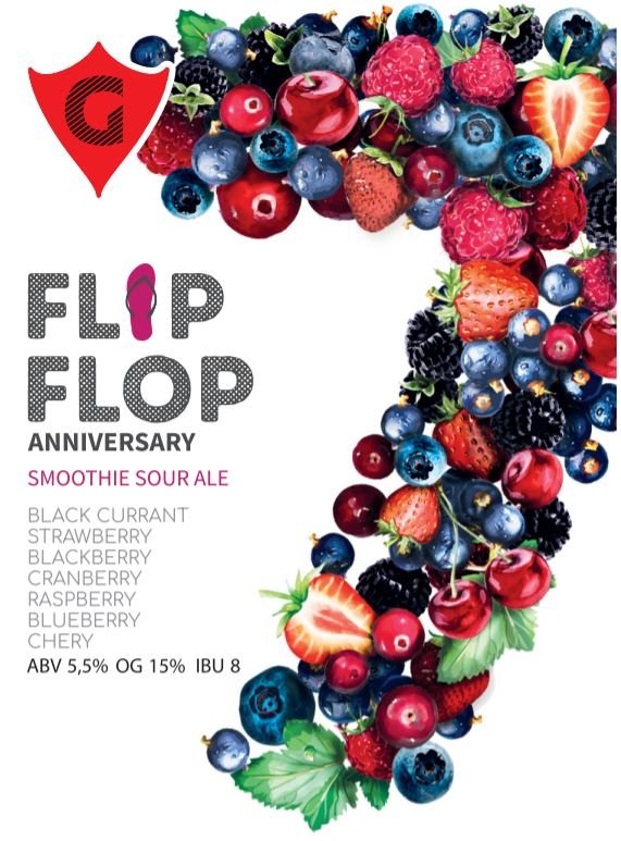 FLIP FLOP 15 | black currrant • blackberry • blueberry • cherry • cranberry • raspberry •strawberry
