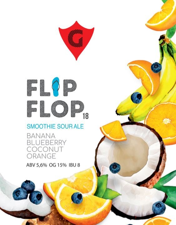 FLIP FLOP 18 | banana • blueberry • coconut • orange